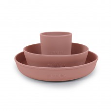 Silikone middagssæt - Rose