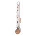 Printet Pacifier Clips - Kastanjer