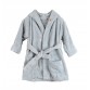 Embroidered bathrobe 1-2 years - Pearl Blue