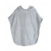 Embroidered beach poncho - Pearl Blue